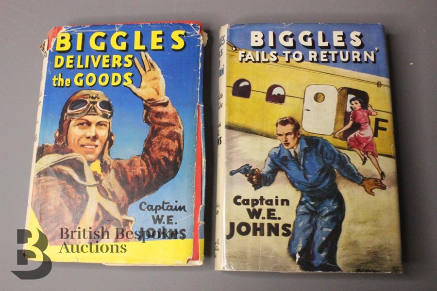 Two Captain W. Johns Biggles Wartime 1st Editions in Dust Jackets