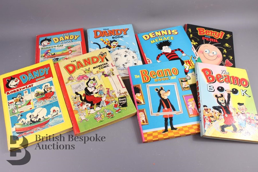 32 Beano, Dandy and Dennis The Menace Annuals from 1952 Onwards