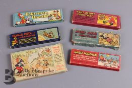 Six Walt Disney Coloured Lantern Slide Sets in Original Boxes