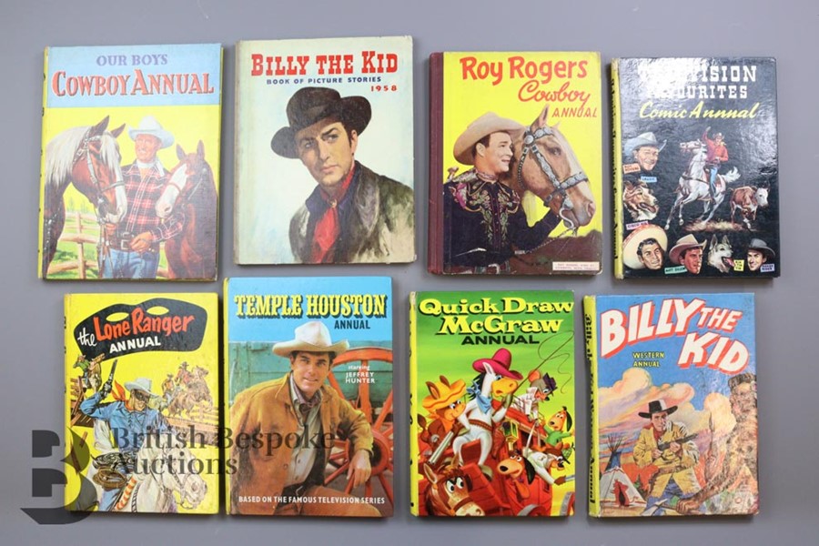 Approx. 50 Vintage Cowboy Books and Annuals