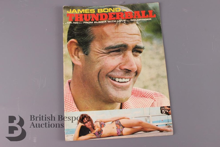 Three James Bond Annuals, 1st Edition The Man with the Golden Gun, Thunderball Brochure and 4 Books - Image 7 of 13