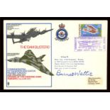 Barnes Wallis: Autographed on 1972 RAF Dambusters cover.