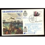 Johnnie Johnson: Autographed 1984 40th Anniversary of D-Day cover
