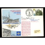 Lord Mountbatten of Burna autographed on 1978 HMS Hibernia British Forces cover.