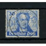 1949 Goethe 30pf blue F/U, fine.