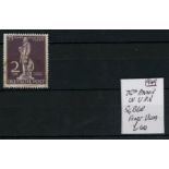 1949 UPU 2DM purple F/U, fine.