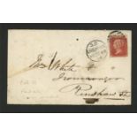 1864-79 1d rose-red plate 133, I-G, used on front, tied by Liverpool duplex dated 18 DE 69,