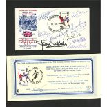 Football: 1966 England Winners Philart FDC autographed by 10 members of the England team (all