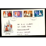 1975 Sailing Post Office FDC with Bedford FDI H/S, the 8p value with Black Omitted.