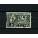 1945 Pax 80c green & buff used, fine.