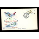 Airey Neave: Autographed on 1968 1/- RAF Stuart FDC. Unaddressed, fine.