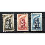 1956 Europa set U/M, fine.