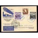 Zeppelins: Zeppelin card carried on third postal flight from Liechtenstein,