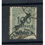 Officials: 1923 100m grey used, fine.