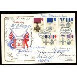 1990 Gallantry Cotswold FDC with 13 signatures. Address label, fine.
