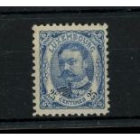 1906 Grand Duke 25c blue U/M, fine.