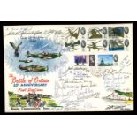 1965 Battle of Britain Connoisseur FDC signed by 26 Battle of Britain participants.