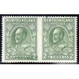 1932-38 2c green Imperf between (horiz pair) U/M, fine.