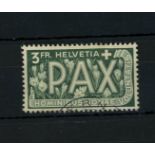 1945 Pax 3f green on buff F/U, fine.