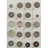 Mixed coins on album page (20)