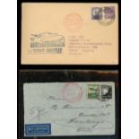 Zeppelins: Zeppelin flown covers or cards (8 items)