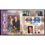 1964 Gold Sovereign encapsulated in 1999 Royal Wedding Benham FDC