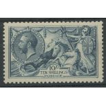 1919 Bradbury 10/- Blackish blue (steel blue) Mint, fine. With Hendon Cert.