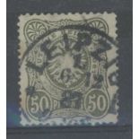 1875 50pf grey used, fine.