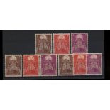 1957 Europa set U/M x 3 sets.