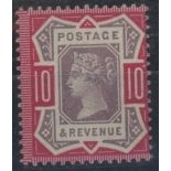 1887-92 3d purple/yellow used with Balta Sound cds, horiz crease.