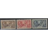 1934 Re-engraved Seahorses set U/M, fine.