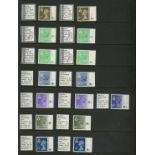 Northern Ireland: Collection of cylinder singles on Hagner sheets incl. many better printings.