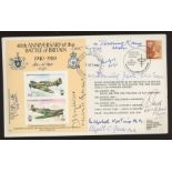 1980 Battle of Britain 40th Anniversary cover signed by 9 Battle of Britain participants.