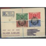 1935 Silver Jubilee Display FDC with Windsor registered CDS.