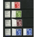 Wales: Collection of cylinder singles on Hagner sheets incl. many better printings.