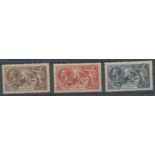 1934 Re-engraved Seahorses set Mint, fine.