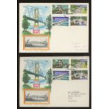 1968 Bridges GPO FDC & Philart FDC (2), all with Hull FDI H/S dated 29 APR 1967 = one year early.