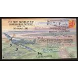 2003 First Flight of Spitfire 67th Anniv cover signed by 7 Battle of Britain pilots & WAAF.