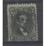 1861 Lincoln 15c black used.