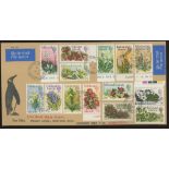 Falkland Islands 1972 Flowers set F/U on 1977 cover Port Stanley to South Africa, fine.