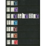 Scotland: Collection of cylinder singles on Hagner sheets incl. many better printings.