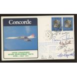 Brian Trubshaw & others autographed on 1978 Concorde cover. Unaddressed, fine.