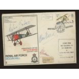 Douglas Bader & Alan Deere autographed on 1969 Battle of Britain Anniversary cover.