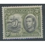 1938 3d with listed "Colon flaw" but not in the same position as shown in SG. Mint, fine.