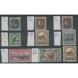 Officials: 1915-36 Mint range on stockcard.