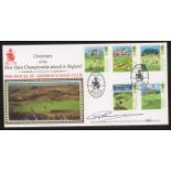 1994 St George's Golf Club Sandwich Benham BLCS Official FDC signed by Greg Norman.