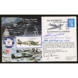1990 The Major Assault cover signed by 3 Battle of Britain participants. Printed address, fine.