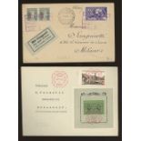 Covers incl. Pro Juventutes 1937 Min Sheet (2), 1953 set (3) & 1954 set.