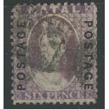 1873 6d mauve used.