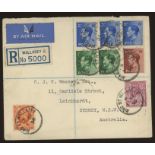 1936 ½d, 1½d & 2½d plain FDC with relevant King Street Wallasey reg CDS.